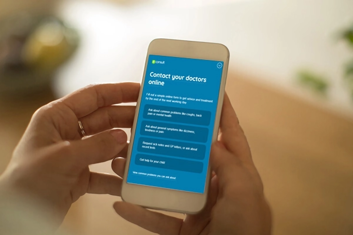 eConsult on a phone